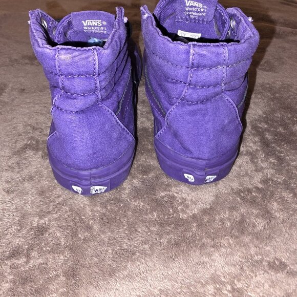 Vans Sk8-Hi Purple Canvas High Top Sneakers Men’s 4.5 / Women’s 6 Y2K - Picture 12 of 13
